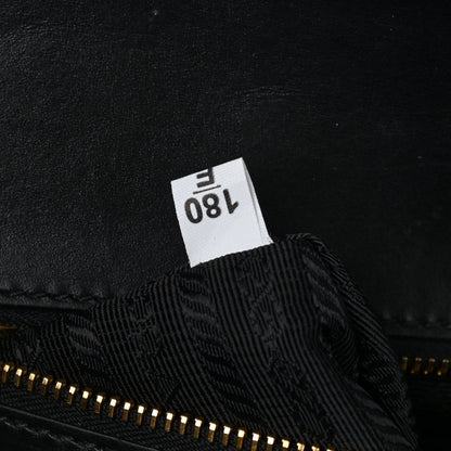 Prada Saffiano Chain Crossbody Bag Black 7 of 9