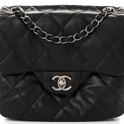 Chanel Lambskin Quilted Mini Chanel 3 Flap Black 8 of 11