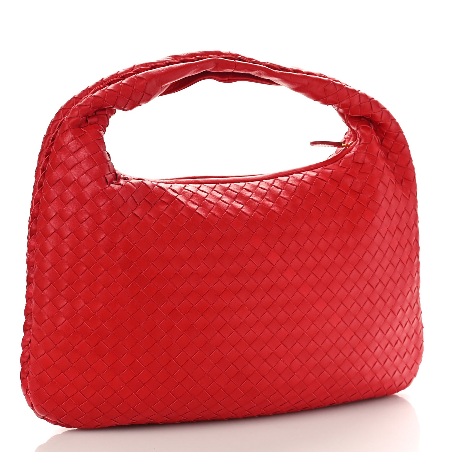Nappa Intrecciato Small Hobo Red
