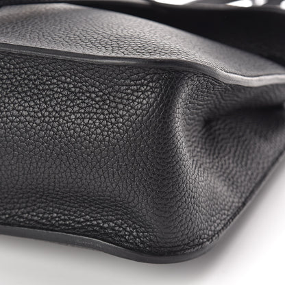 Hermes Taurillon Clemence Halzan 31 GM Black 9 of 12