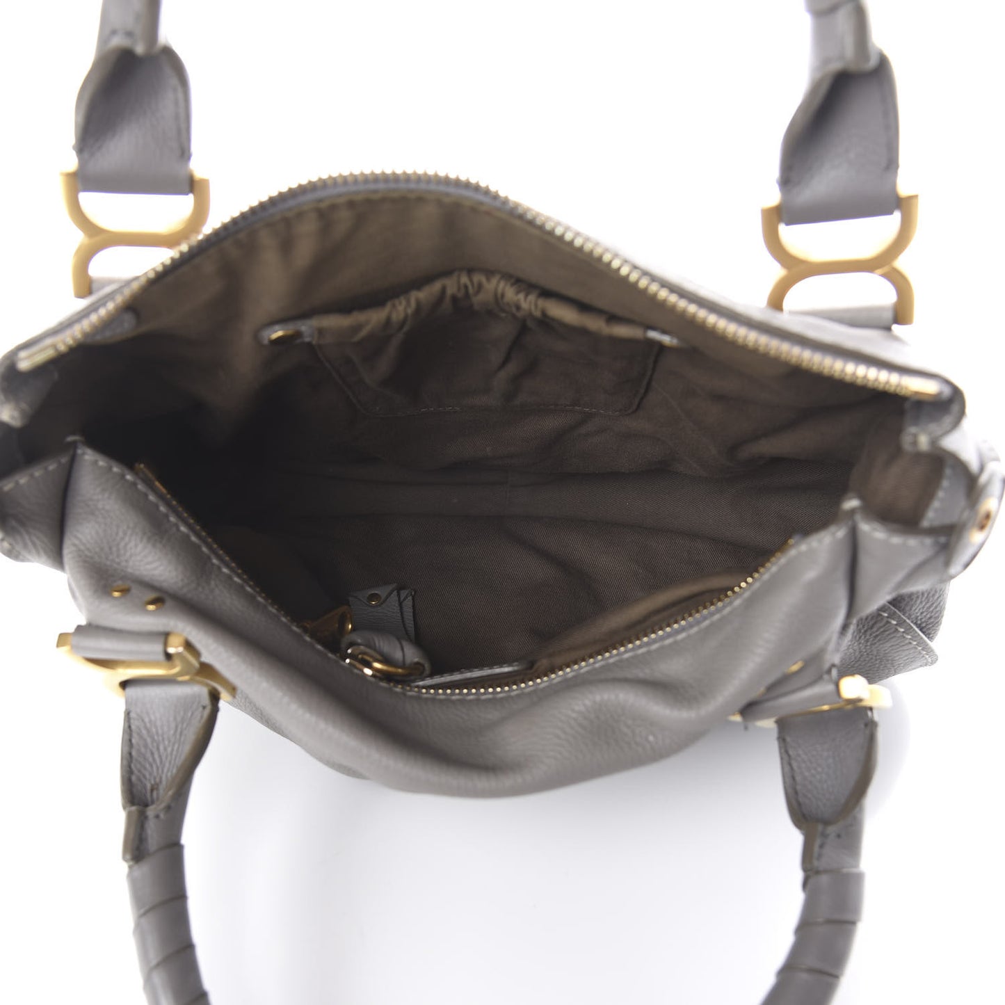 Calfskin Medium Marcie Satchel Cashmere Grey