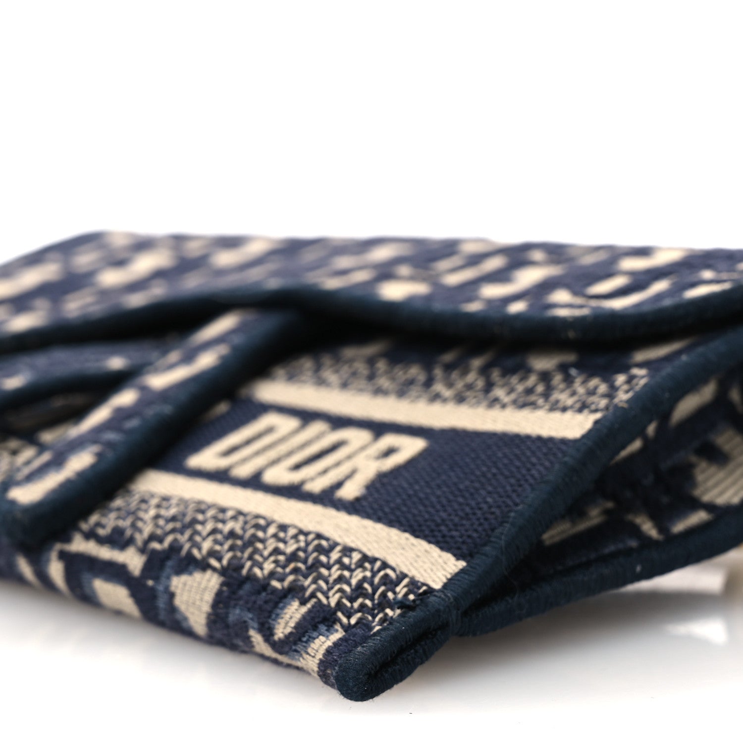 Christian Dior Oblique Slim Saddle Pouch Blue 10 of 15