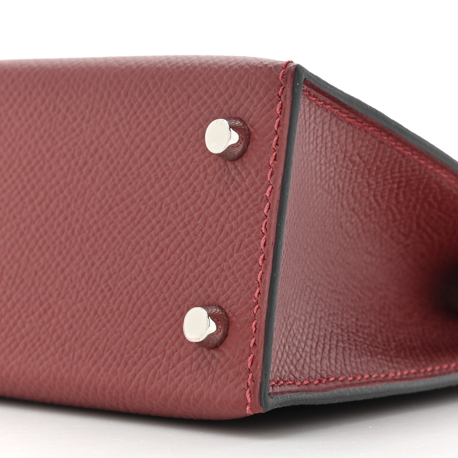 Hermes Epsom Mini Kelly Sellier 20 Sangle Cordage Rouge H Orange Field Rose Tyrien 9 of 12