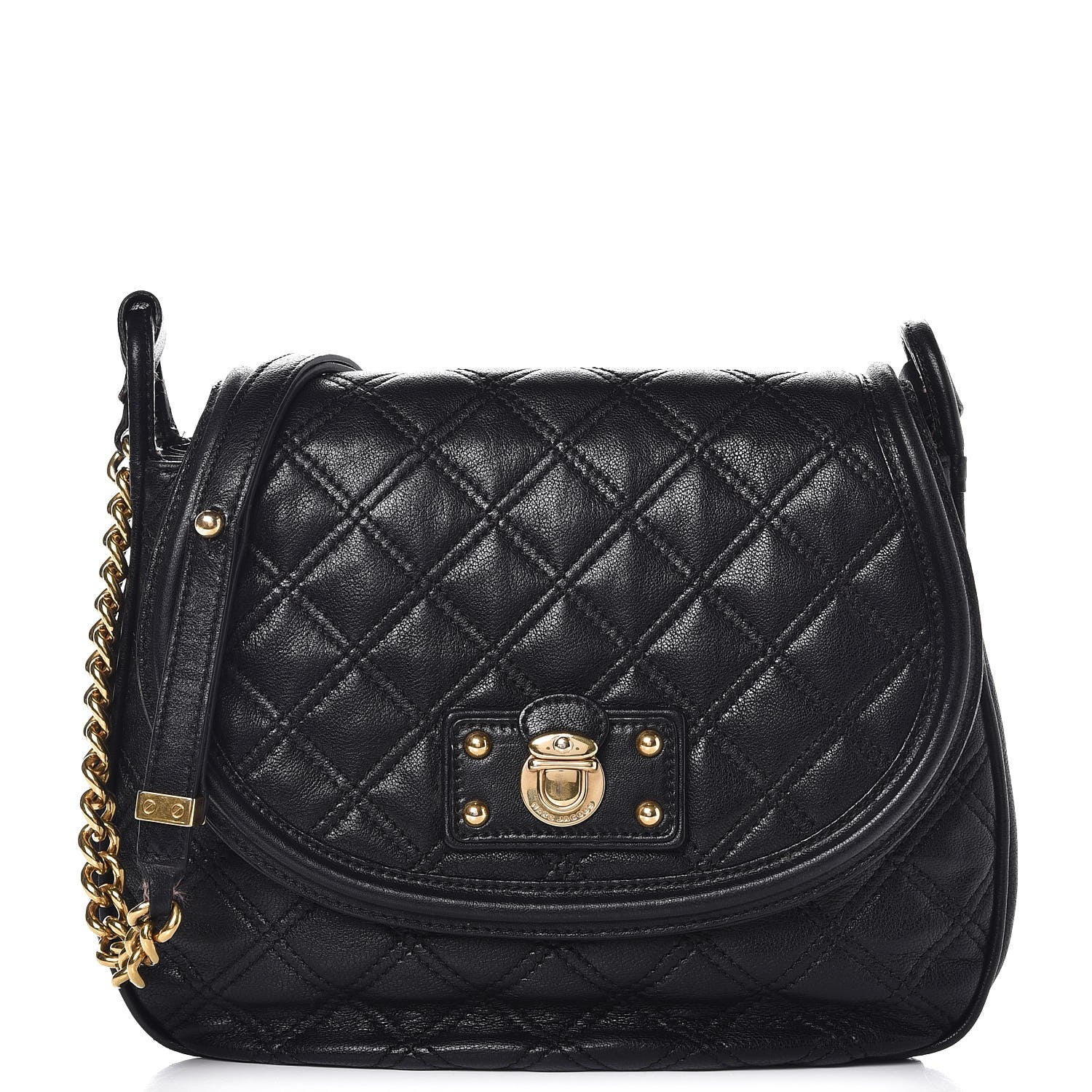 Marc Jacobs Lacquered Lambskin Cooper Black 1 of 17