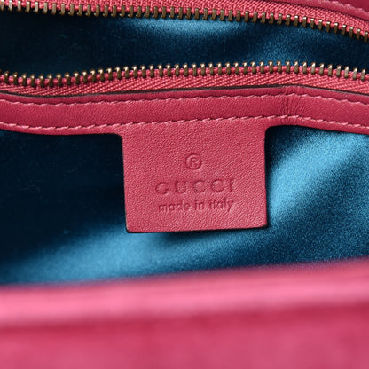 Gucci Velvet Matelasse Small GG Marmont Shoulder Bag Light Raspberry Rose 6 of 12