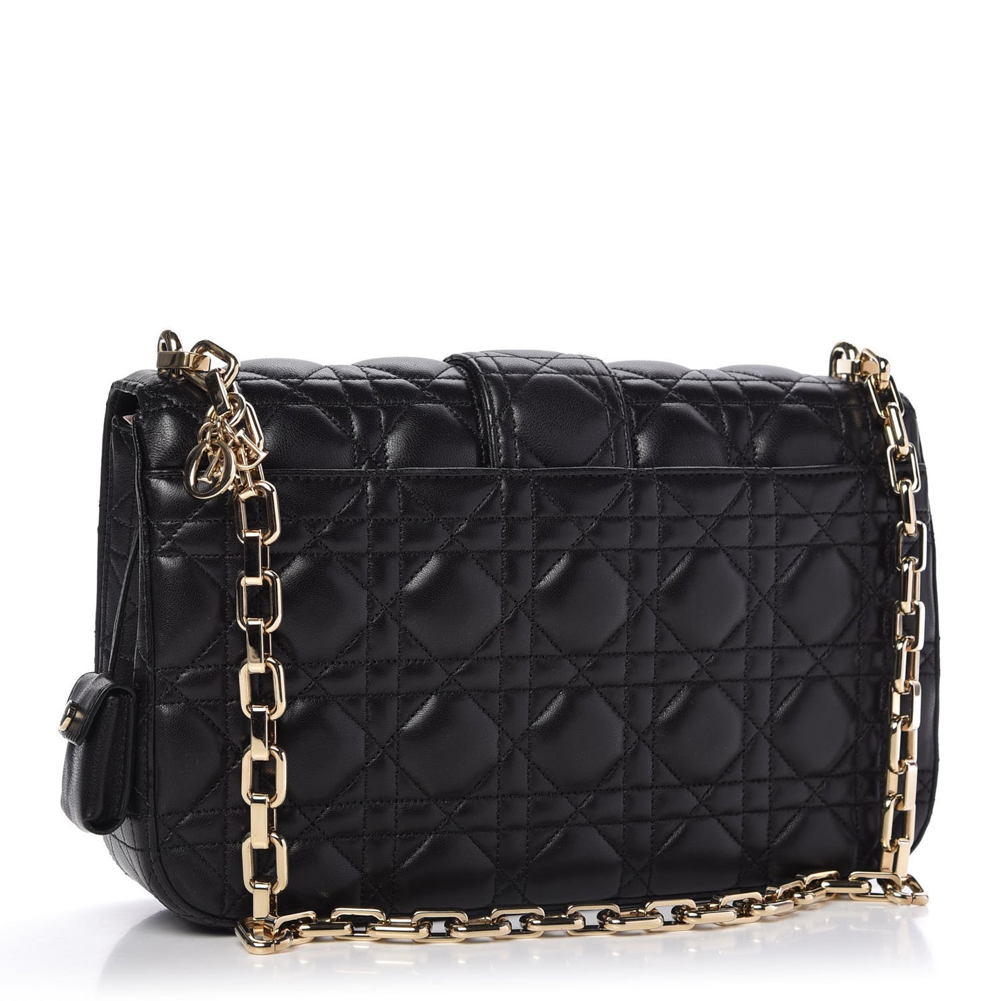 Lambskin Cannage Medium Miss Dior Flap Black