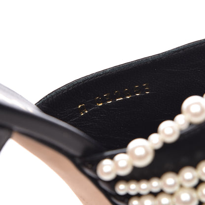 Chanel Lambskin CC Pearl Mule 37.5 Black 8 of 10