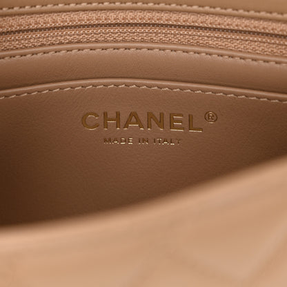 Chanel Lambskin Quilted Mini Pearl Crush Flap Dark Beige 6 of 11