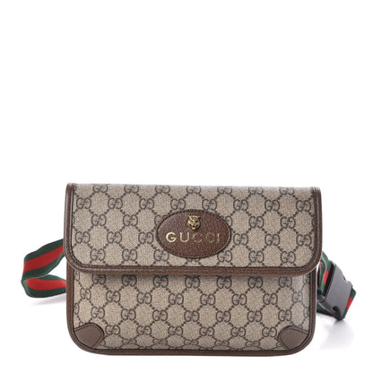 Gucci GG Supreme Monogram Neo Vintage Web Belt Bag Brown 1 of 10