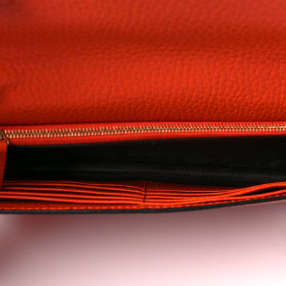 Gucci Dollar Calfskin Medium Betty Chain Wallet Sun Orange 5 of 6