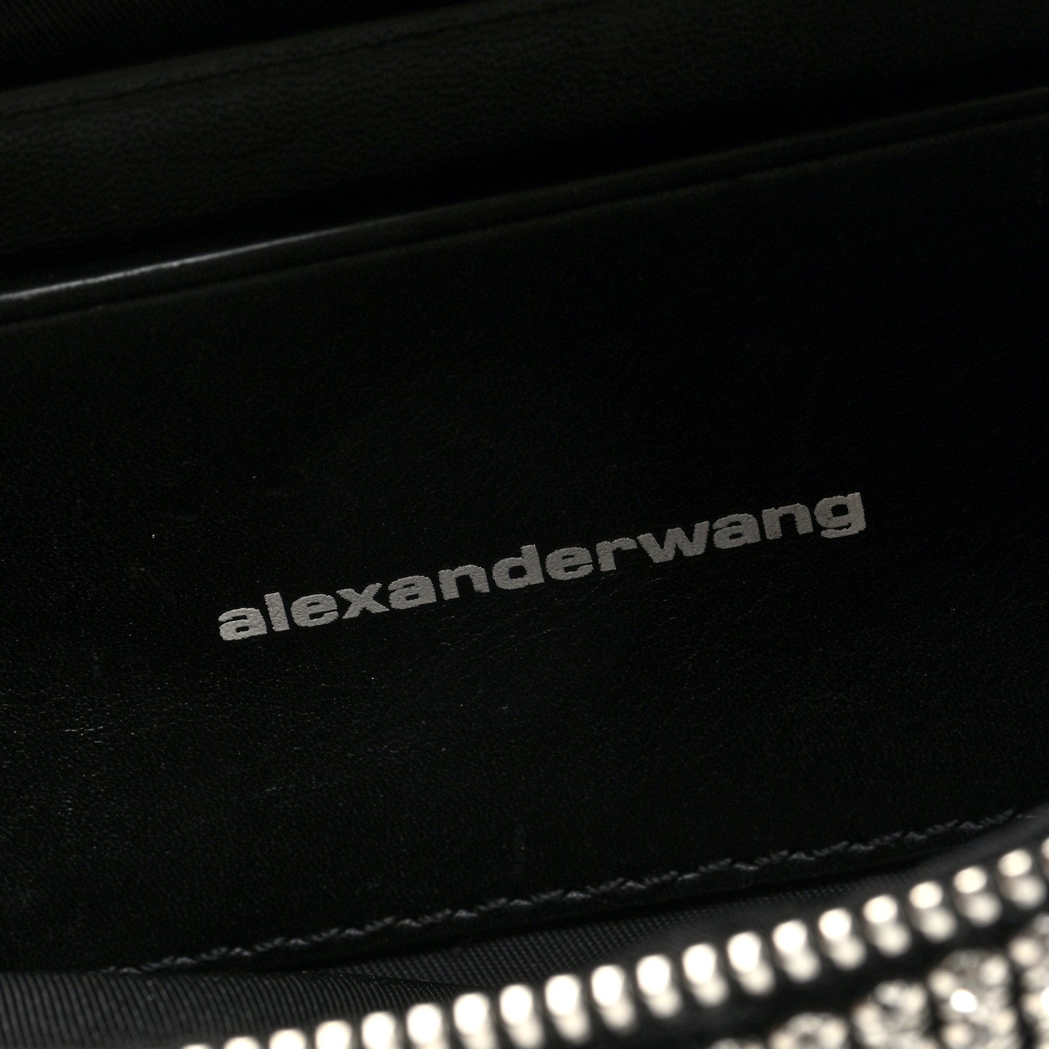 Alexander Wang Rhinestone Mesh Mini Attica Belt Bag Black 6 of 9
