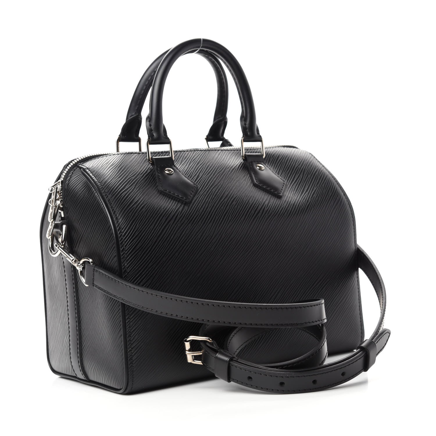 Louis Vuitton Epi Speedy Bandouliere 25 Black 3 of 10