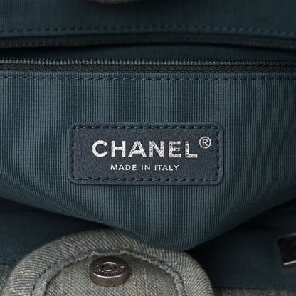 Chanel Denim Small Deauville Tote Light Blue 7 of 11