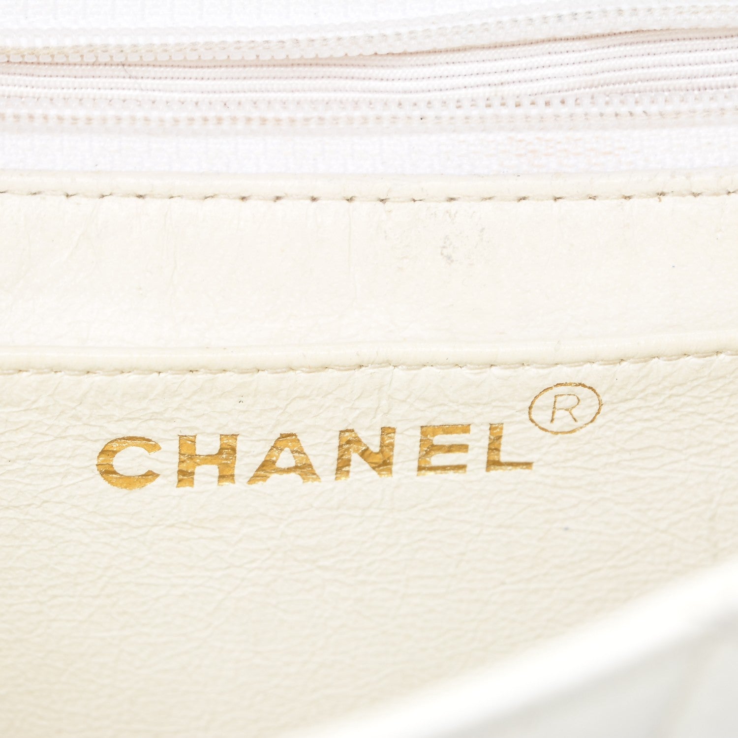 Chanel Caviar Quilted Medium Single Flap White 6 of 13