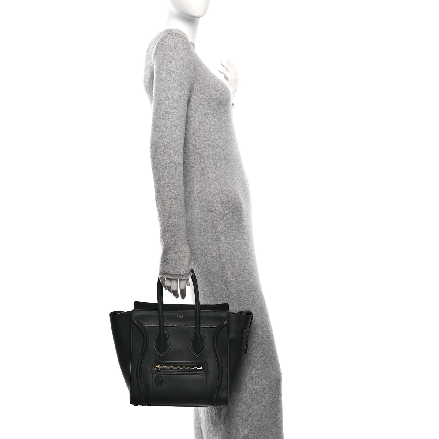 Smooth Calfskin Micro Luggage Black
