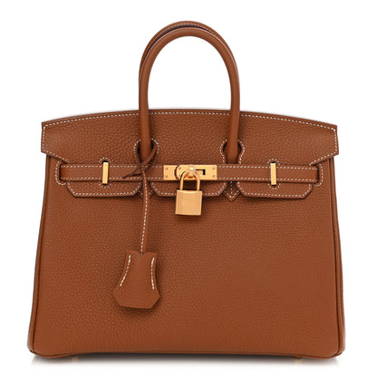 Hermes Togo Birkin 25 Gold 1 of 10