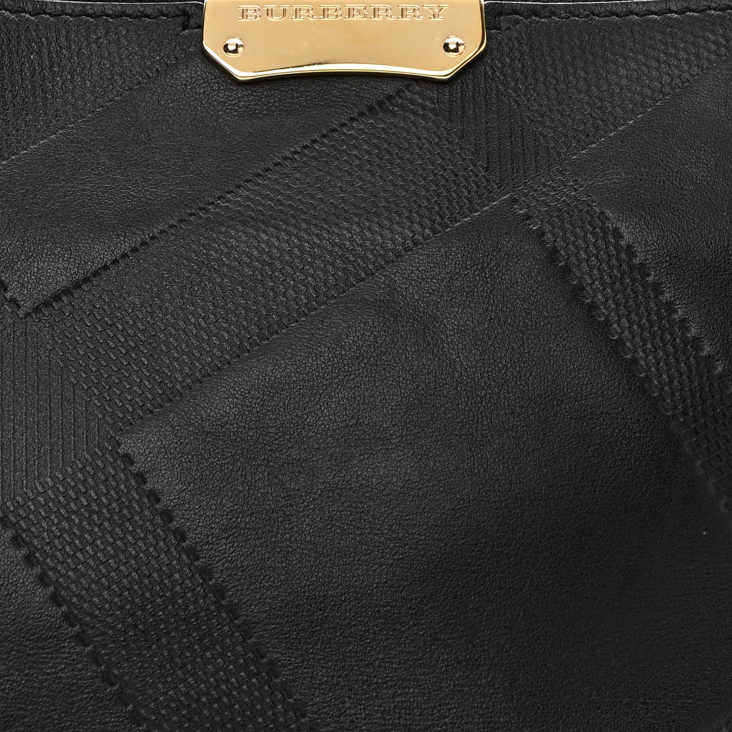 Calfskin Check Embossed Small Chichester Crossbody Clutch Bag Black