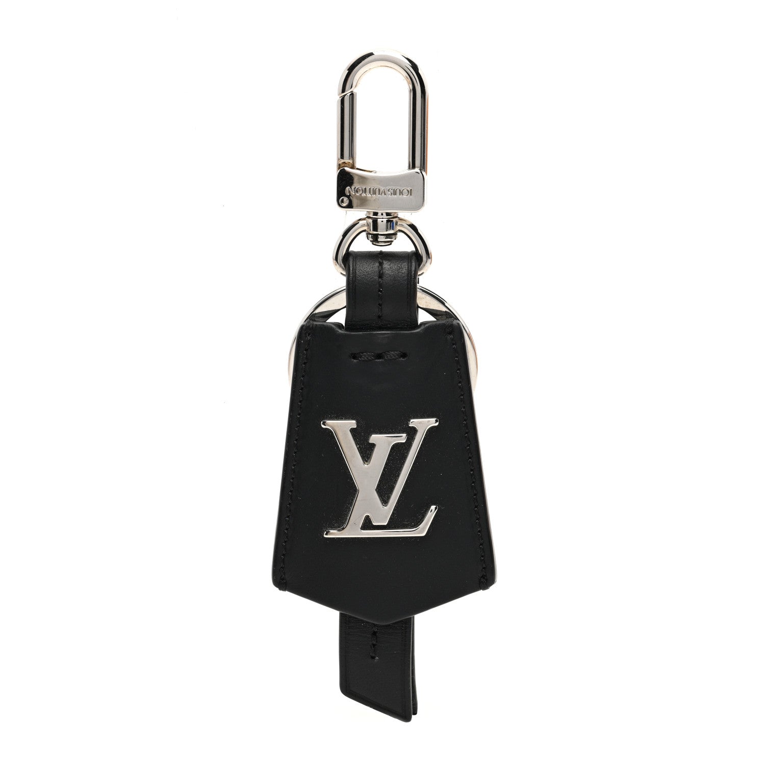 Louis Vuitton Calfskin Clochette Bag Charm Key Holder Black 1 of 4