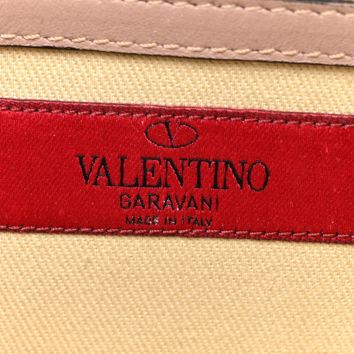 Vitello Small Glam Lock Rockstud Flap Poudre