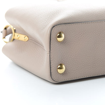 Louis Vuitton Taurillon Capucines BB Galet 9 of 11