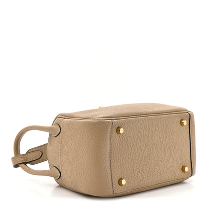 Hermes Taurillon Clemence Mini Lindy 20 Trench 4 of 12
