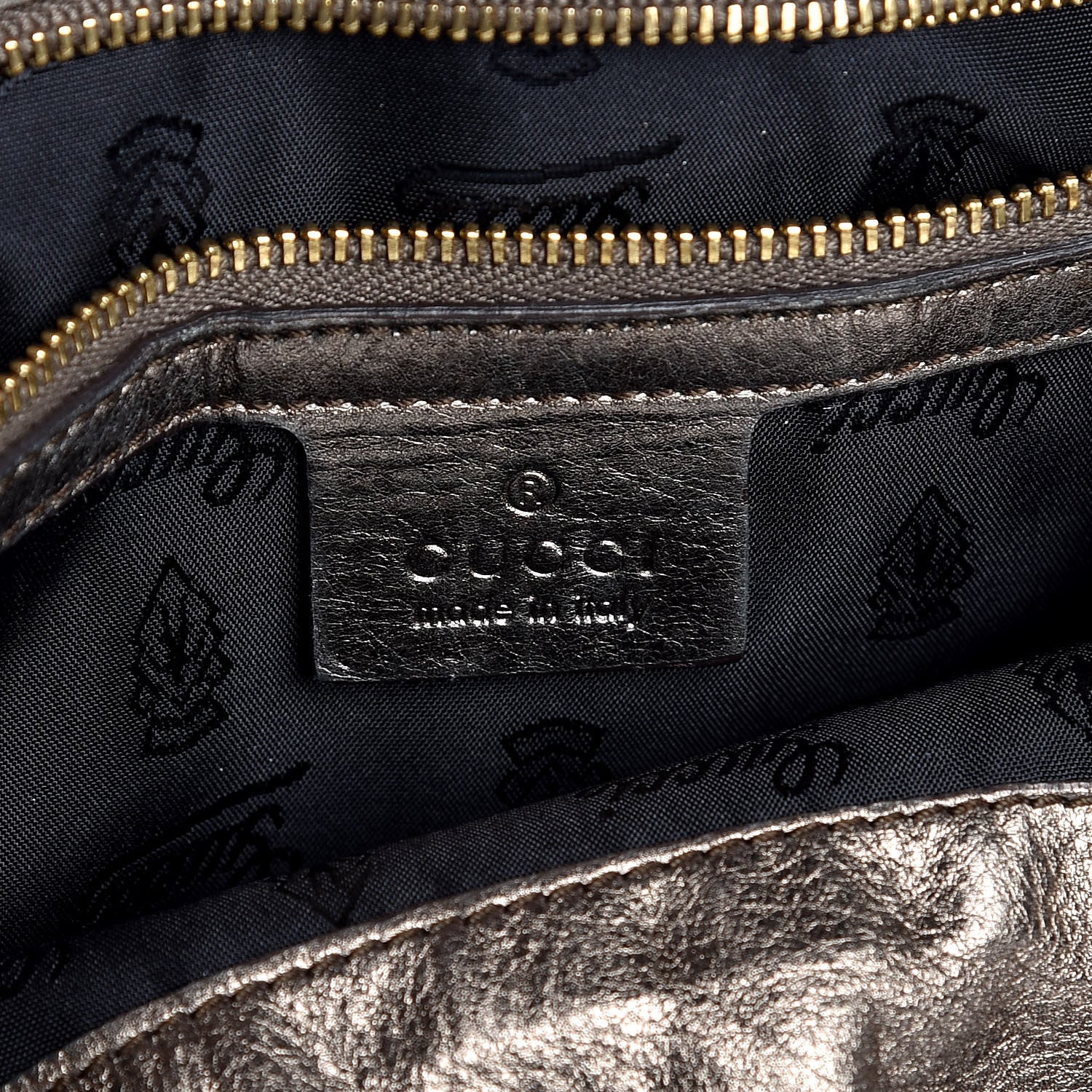 Gucci Metallic Medium Hysteria Top Handle Bag Gold 7 of 16