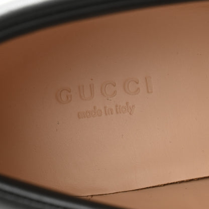 Gucci Magnum Calfskin Nappa Samoa Womens Horsebit Platform Chunky Lug Sole 40mm Loafers 39.5 Black 6 of 7