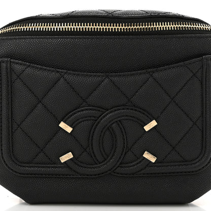Chanel Caviar Quilted Filigree Waist Bag Black 8 of 10