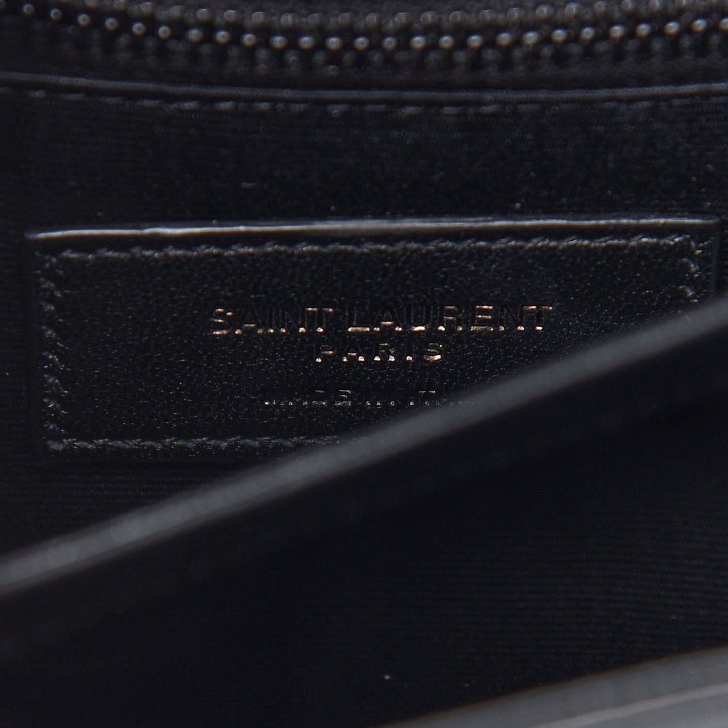 Saint Laurent Calfskin Y Quilted Monogram Toy Loulou Crossbody Bag Black 6 of 9