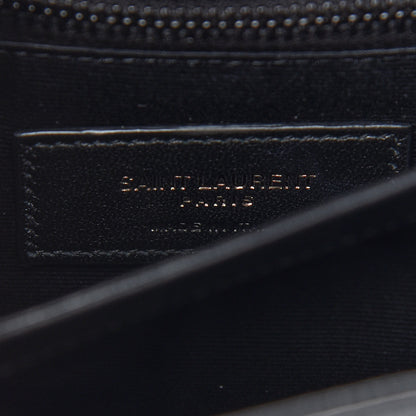Saint Laurent Calfskin Y Quilted Monogram Toy Loulou Crossbody Bag Black 6 of 9