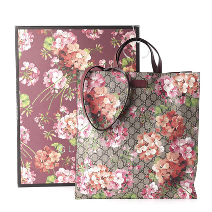 Gucci Soft GG Supreme Monogram Blooms Vertical Tote Beige Multicolor Dry Rose 13 of 13