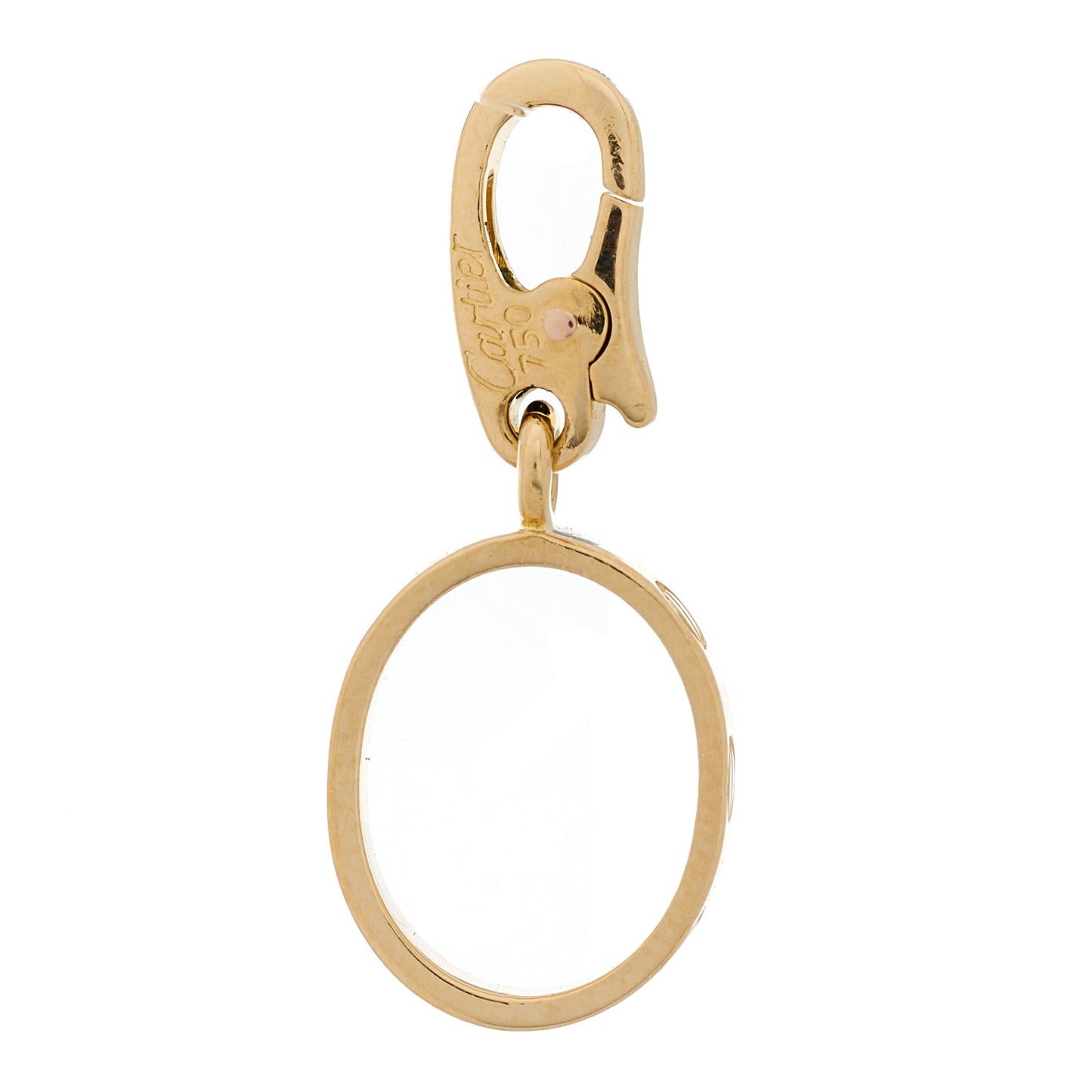 18K Yellow Gold LOVE Ring Charm