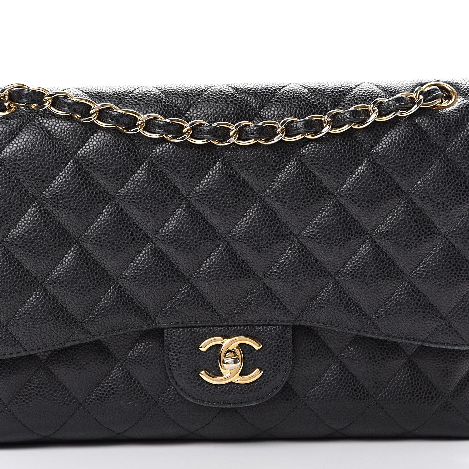 Chanel Caviar Quilted Jumbo Double Flap Black 11 of 17