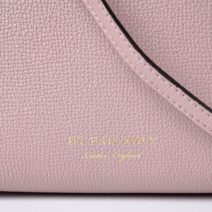 Burberry Grainy Calfskin House Check Baby Banner Tote Pale Orchid 8 of 8