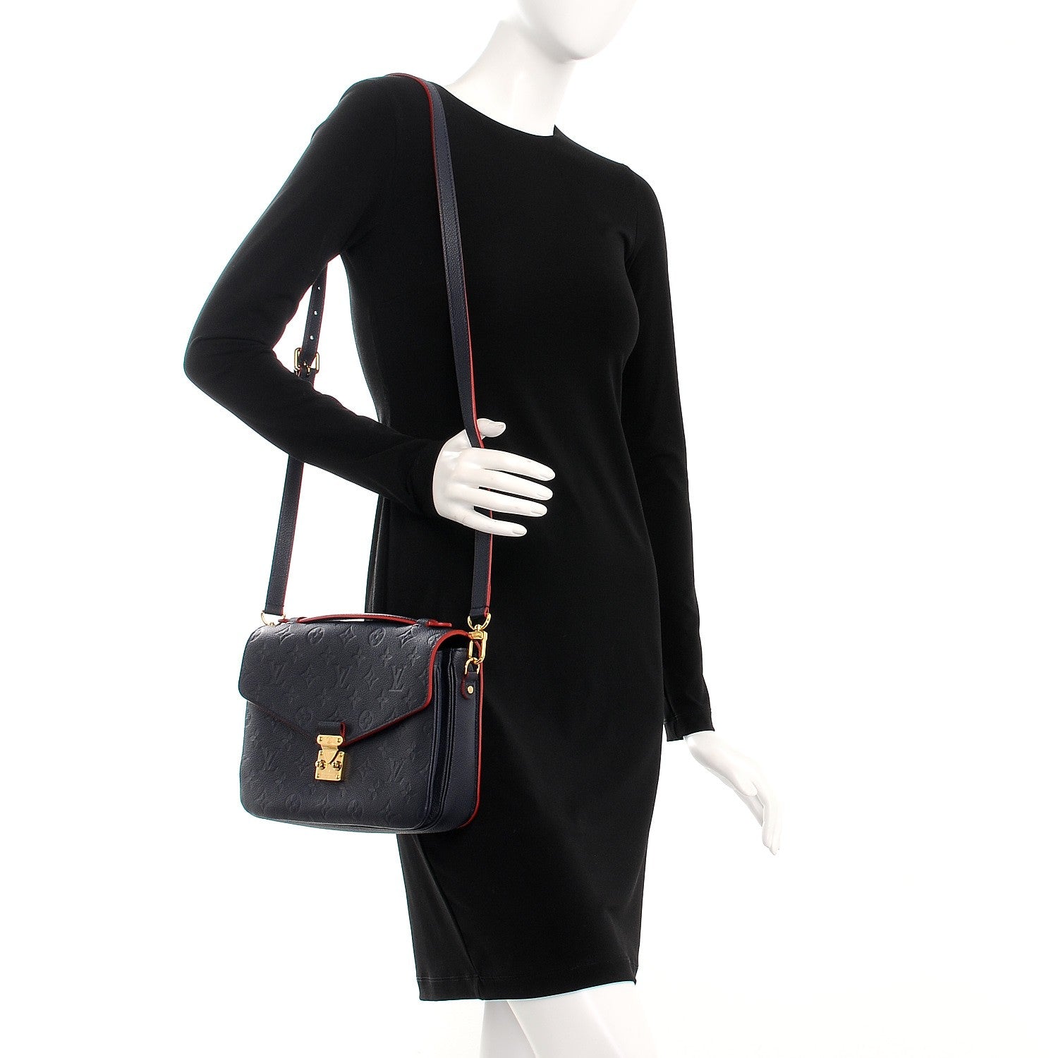 Louis Vuitton Empreinte Pochette Metis Marine Rouge 2 of 8