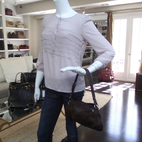 FASHIONPHILE SALVATOREFERRAGAMOSuedeSmallMarisaBrown 2 of 9