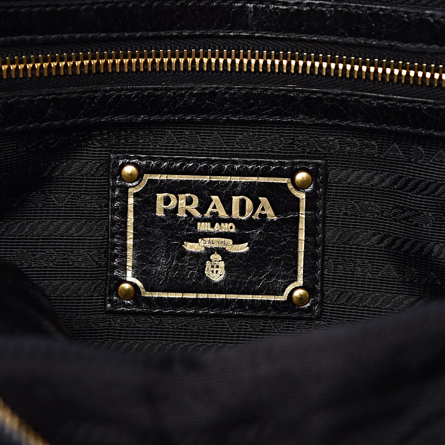 Prada Vitello Shine Bauletto Black 6 of 11