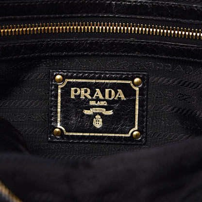 Prada Vitello Shine Bauletto Black 6 of 11