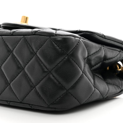 Chanel Lambskin Quilted Mini Pearl Crush Flap Black 10 of 10