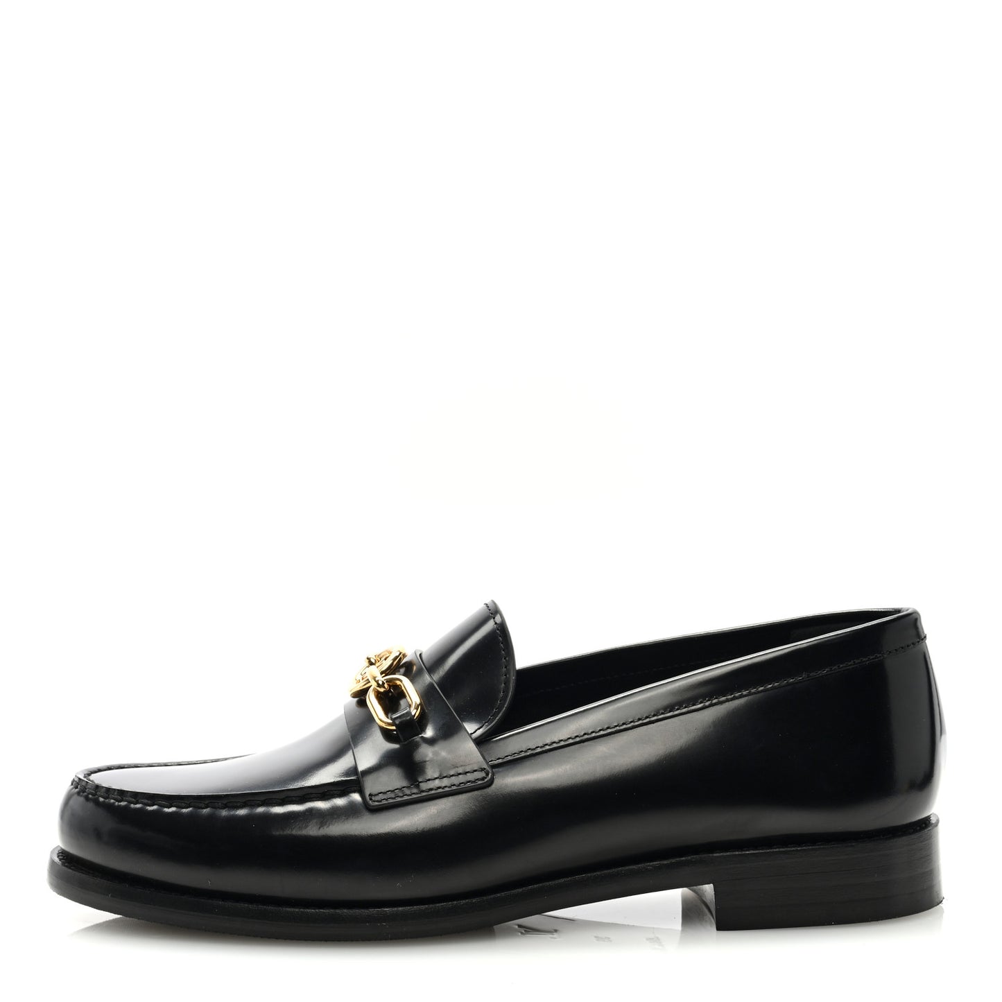 Glazed Calfskin Chess Flat Loafer 39