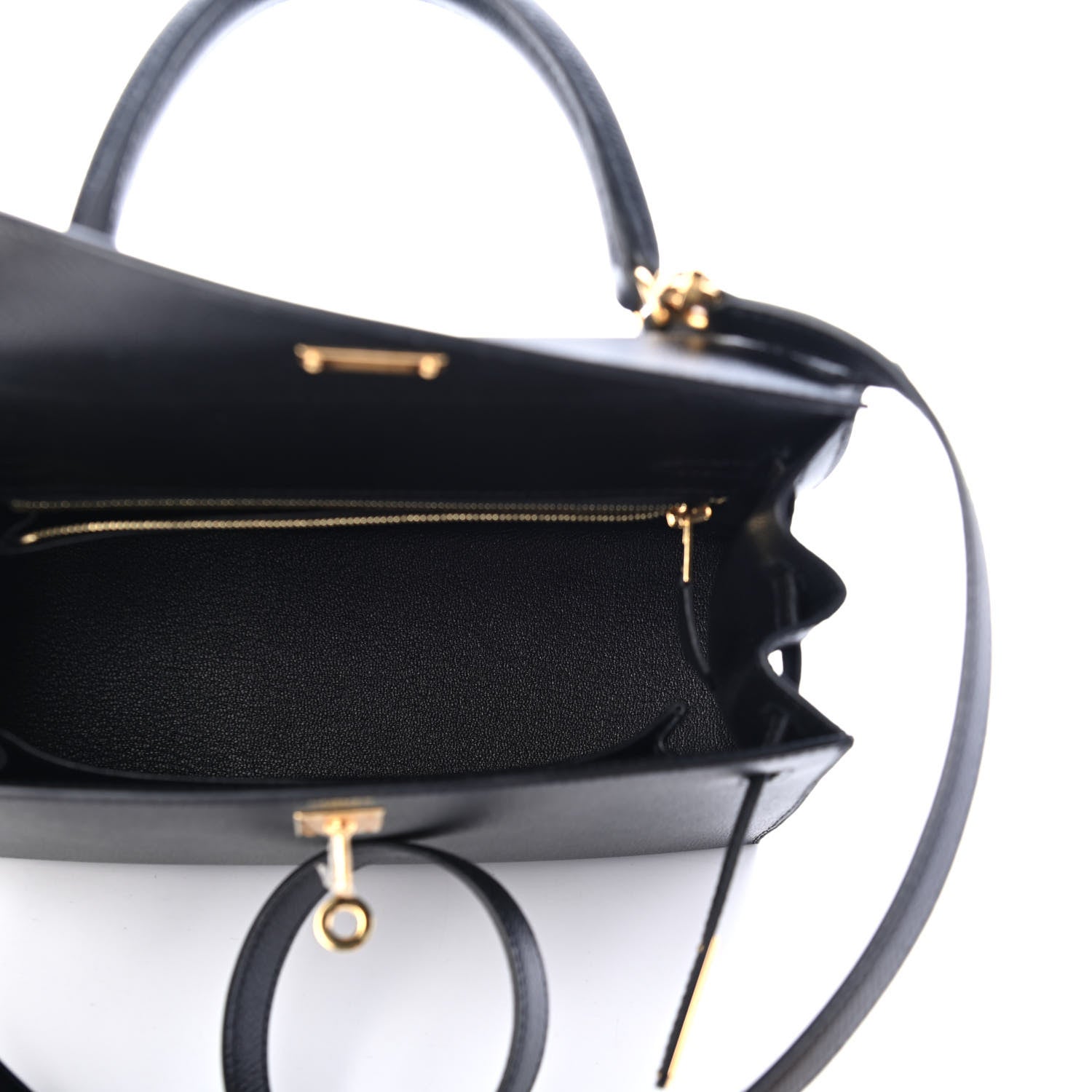 Hermes Epsom Kelly Sellier 25 Black 4 of 10