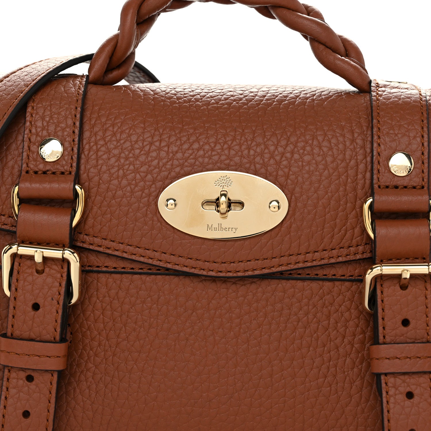 Mulberry Heavy Grain Mini Alexa Chestnut 7 of 9