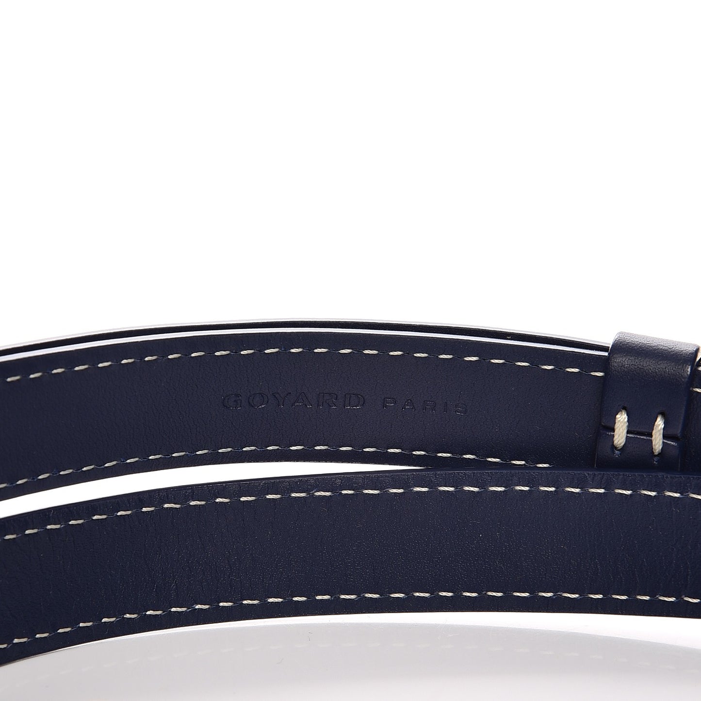 Calfskin Shoulder Strap Navy Blue