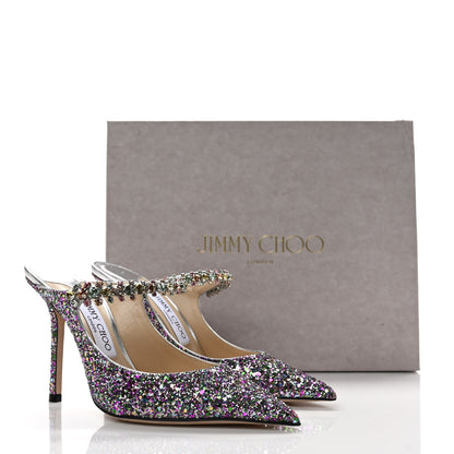 Jimmy Choo Glitter Crystal Bing 100 Pumps 37 Pink Multicolor 8 of 8