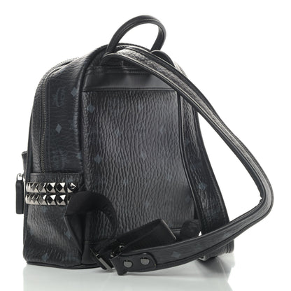 MCM Visetos Side Stud Mini Stark Backpack Black 2 of 4