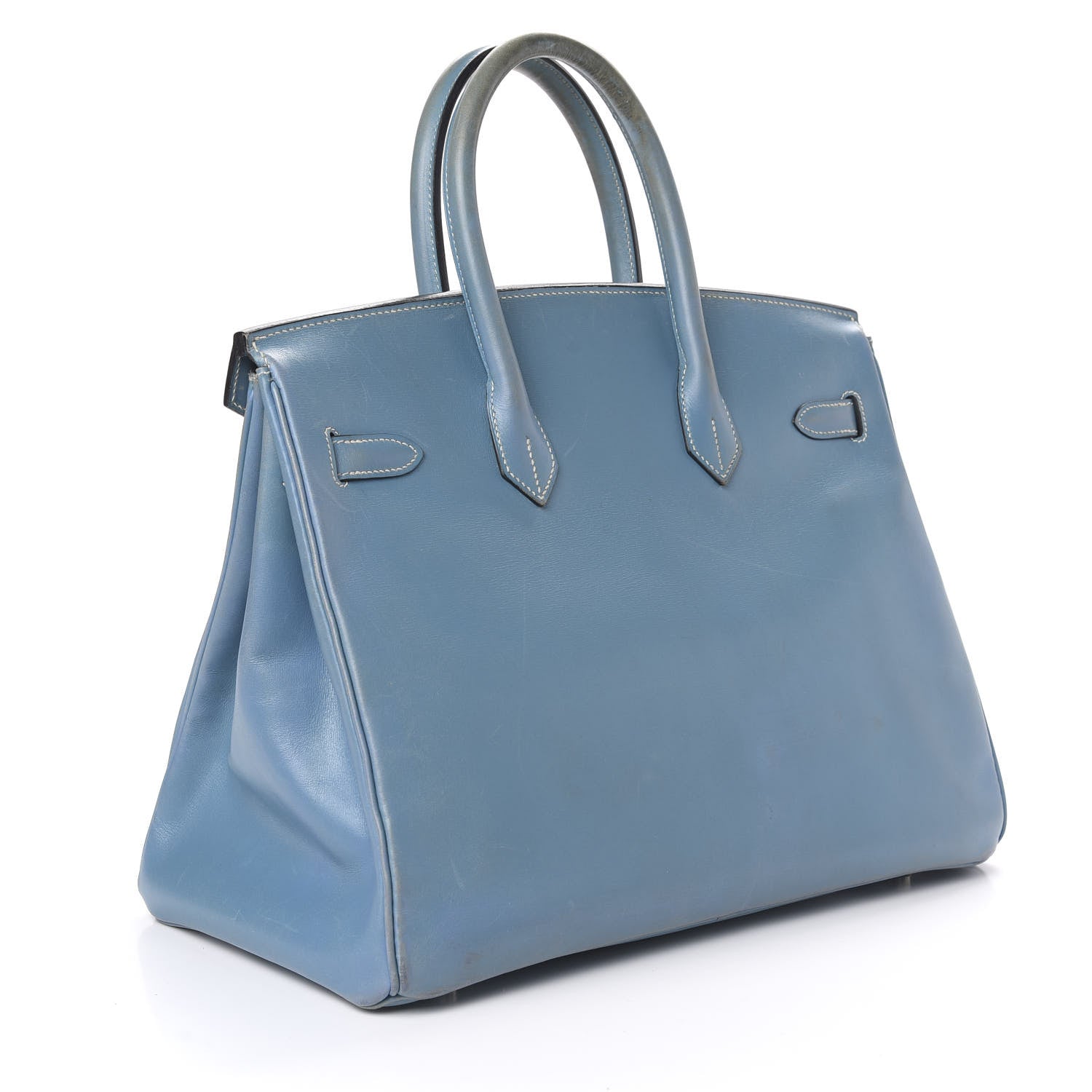 Hermes Box Birkin 35 Blue Jean 2 of 26
