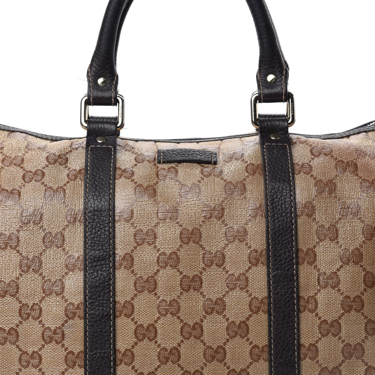 Crystal Monogram Medium Joy Boston Dark Brown