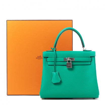 Hermes Togo Kelly Retourne 25 Menthe 35 of 35
