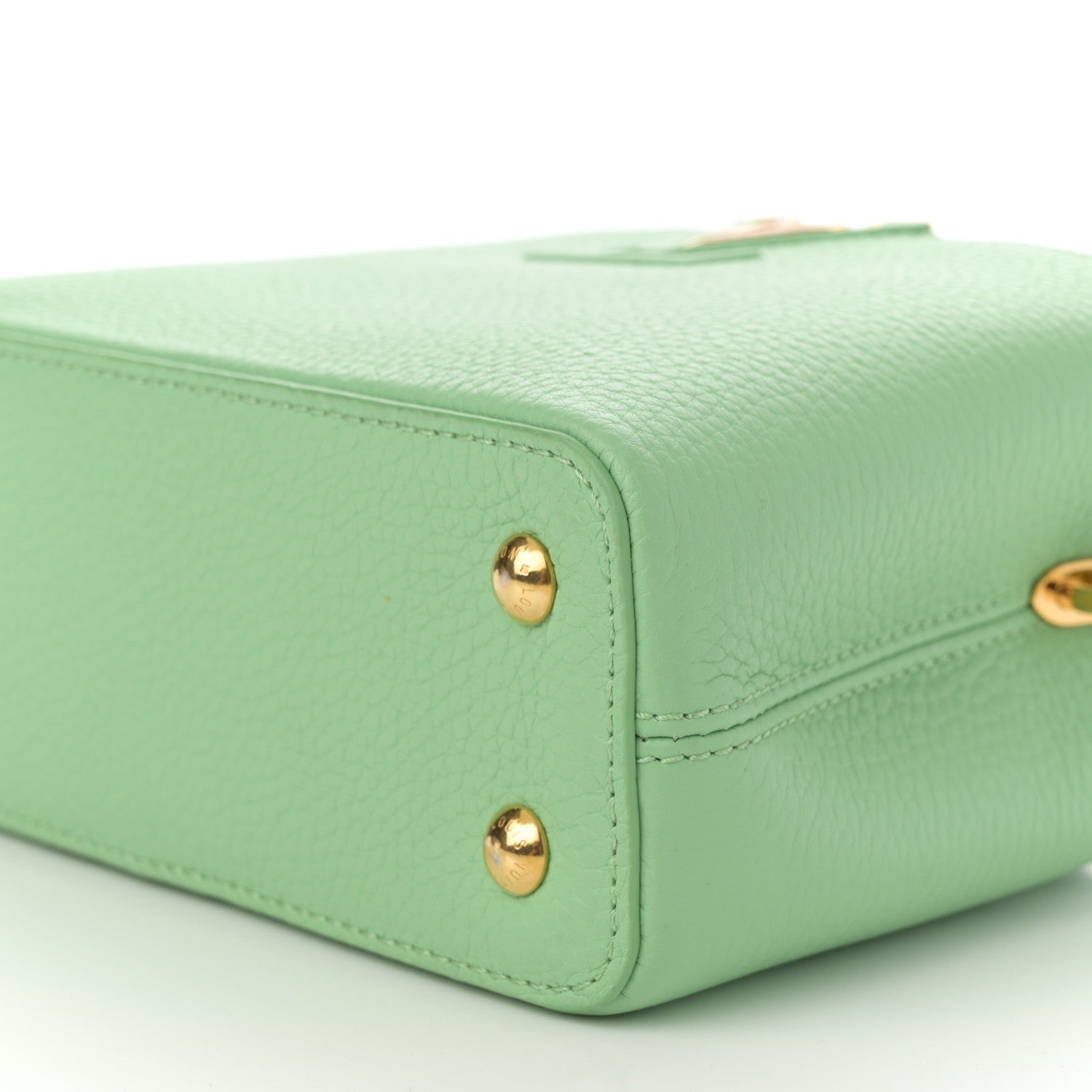 Louis Vuitton Taurillon Mini Capucines Vert Pomme 9 of 9