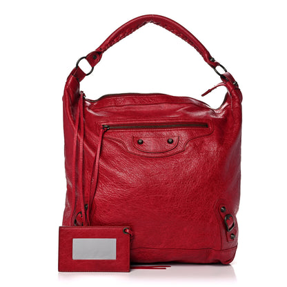 Balenciaga Agneau Classic Hardware Day Hobo Rubisse 1 of 10